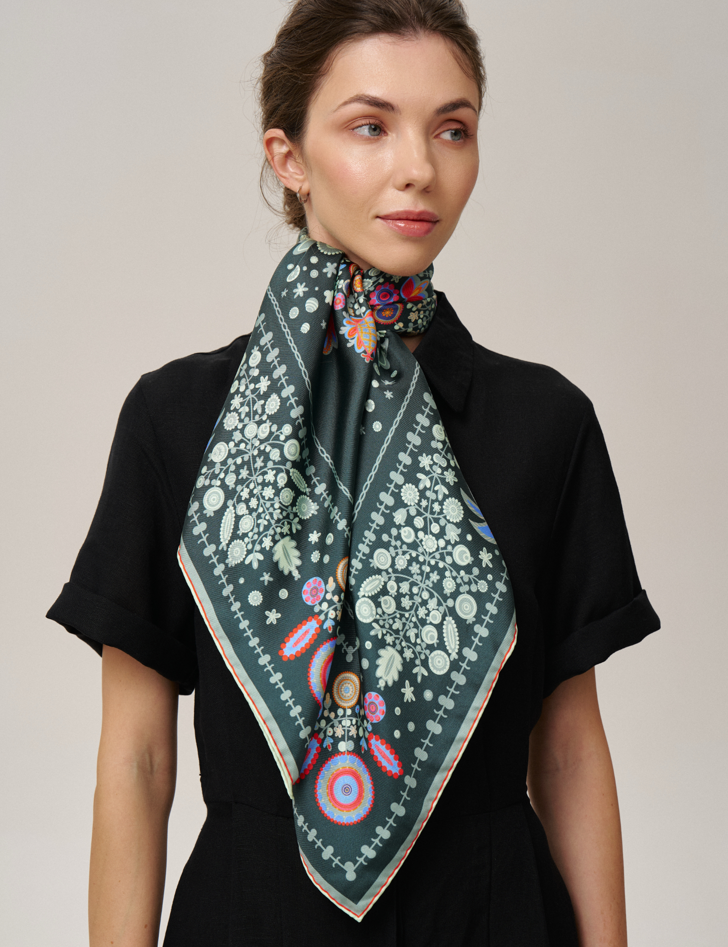 Картинка Шовкова хустина «Слобожанщина. Лісова пісня»